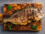 Рецепта Печена риба Ципура на барбекю